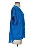 Odille 100% Rayon Blue Short Sleeve Blouse Size 4 - photo 4