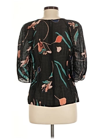 Rebecca Taylor 3/4 Sleeve Silk Top (view 2)