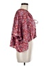 Intimately by Free People 100% Polyester Red 3/4 Sleeve Blouse Size M - photo 4