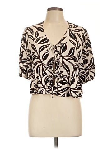 Bar III Short Sleeve Blouse (view 1)