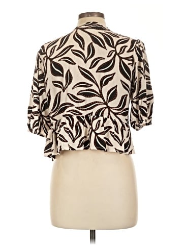 Bar III Short Sleeve Blouse (view 2)