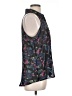Decree 100% Polyester Floral Black Sleeveless Blouse Size L - photo 4