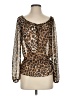 MICHAEL Michael Kors 100% Polyester Brown 3/4 Sleeve Blouse Size S (petite) - photo 1