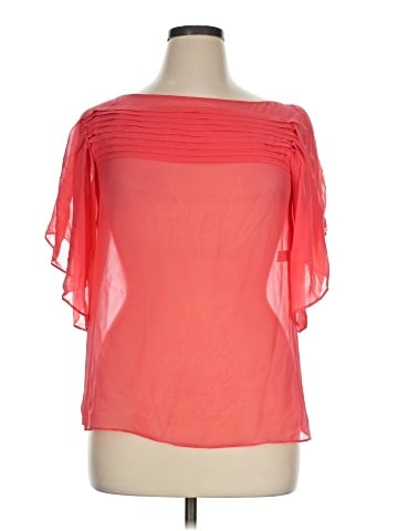 Diane von Furstenberg Short Sleeve Silk Top (view 1)