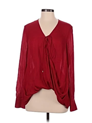 Derek Lam 10 Crosby Long Sleeve Silk Top (view 1)