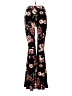 Assorted Brands Floral Black Casual Pants Size S - photo 1