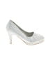 Lucita Silver Heels Size 6 1/2 - photo 1