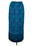 Kasper A.S.L. 100% Polyester Paisley Teal Formal Skirt Size 8 Petite - photo 1