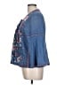 Johnny Was Blue 3/4 Sleeve Blouse Size L - photo 5