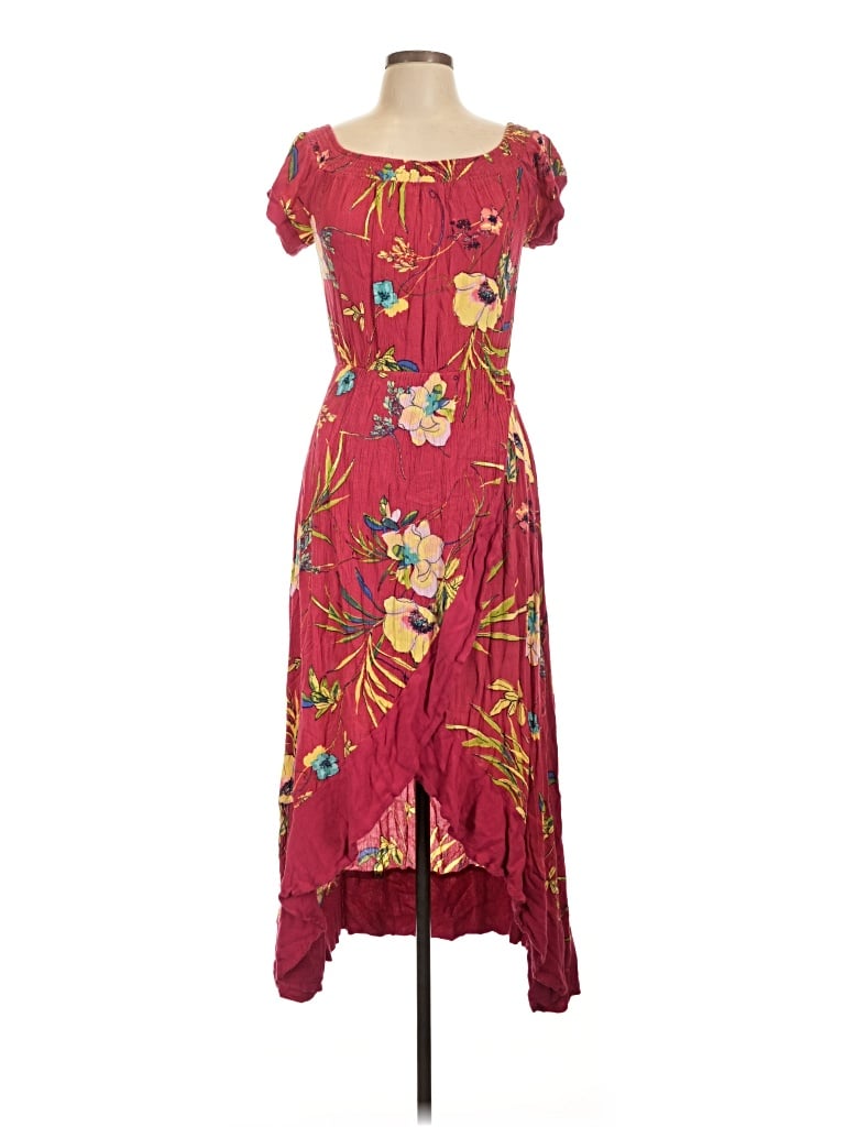Pre-owned Allison Joy Casual Dress In Burgundy