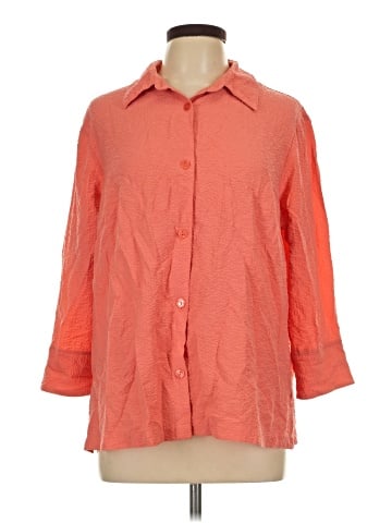 Coldwater Creek 3/4 Sleeve Button-Down Shirt (view 1)