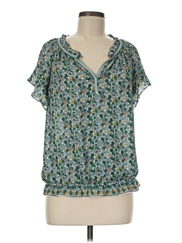 Max Studio Short Sleeve Blouse (view 1)