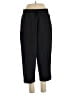 Apana Solid Black Casual Pants Size L - photo 1