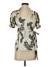 BCBGMAXAZRIA Green Short Sleeve Blouse Size S - photo 1