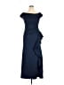 Xscape Solid Blue Cocktail Dress Size 14 - photo 1