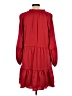 CeCe 100% Polyester Red Casual Dress Size L - photo 2