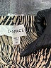 L Space 100% Linen Animal Print Gold Tan Shorts Size M - photo 3