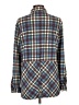 Robert Louis Plaid Blue Long Sleeve Blouse Size L - photo 2