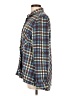 Robert Louis Plaid Blue Long Sleeve Blouse Size L - photo 5