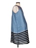 Ann Taylor LOFT 100% Polyester Stripes Blue Casual Dress Size Sm Maternity - photo 4