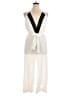 Ramy Brook 100% Polyester Color Block Ivory Jumpsuit Size 10 - photo 1