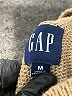 Gap 100% Cotton Stripes Tan Turtleneck Sweater Size M - photo 7