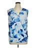 Jennifer Lopez Blue Sleeveless Blouse Size XL - photo 1