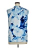Jennifer Lopez Blue Sleeveless Blouse Size XL - photo 2