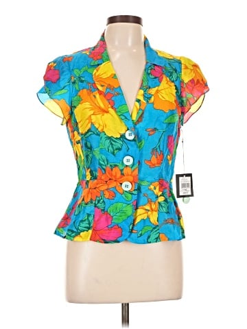 Nanette Lepore Short Sleeve Silk Top (view 1)
