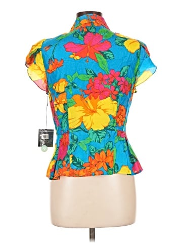 Nanette Lepore Short Sleeve Silk Top (view 2)