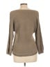 BCBGMAXAZRIA Metallic Gold Tan Pullover Sweater Size L - photo 2