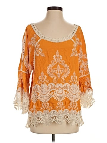 Democracy 3/4 Sleeve Blouse (view 1)