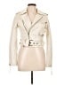 Vera Pelle 100% Polyester Solid Ivory Jacket Size EU 42 / US 12 - photo 1