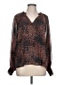Roan + Ryan 100% Polyester Brown Long Sleeve T-Shirt Size L - photo 1