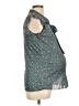 Robin's Nest Teal Sleeveless Blouse Size Lg Maternity - photo 4