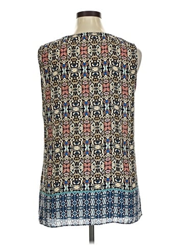 Rose + Olive Sleeveless Blouse (view 2)