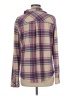 Dylan Plaid Purple Long Sleeve Blouse Size M - photo 2