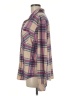 Dylan Plaid Purple Long Sleeve Blouse Size M - photo 5