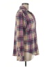 Dylan Plaid Purple Long Sleeve Blouse Size M - photo 4