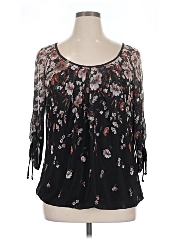 Sara Michelle 3/4 Sleeve Blouse (view 1)