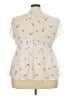 Torrid 100% Polyester Ivory Short Sleeve Blouse Size 3X Plus (3) - photo 2