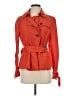 Talbots 100% Linen Orange Trenchcoat Size 4 - photo 1