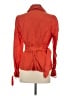 Talbots 100% Linen Orange Trenchcoat Size 4 - photo 2