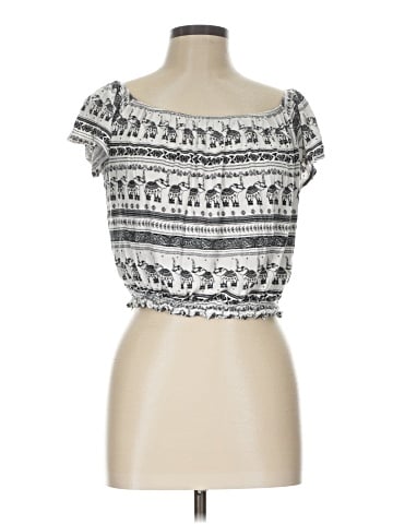 H&M Loves Coachella Short Sleeve Blouse (view 1)