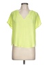 Astr 100% Polyester Green Short Sleeve Blouse Size L (estimated) - photo 1