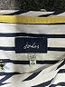 Joules 100% Cotton Stripes Ivory Short Sleeve Henley Size 8 - photo 7