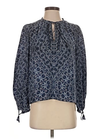 Rebecca Taylor Long Sleeve Silk Top (view 1)