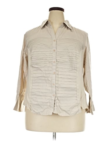DressBarn 3/4 Sleeve Button-Down Shirt (view 1)