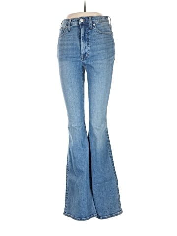 Madewell Skinny Flare Jeans in Fairson Wash (view 1)