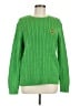 Lauren by Ralph Lauren 100% Cotton Solid Green Pullover Sweater Size M - photo 1